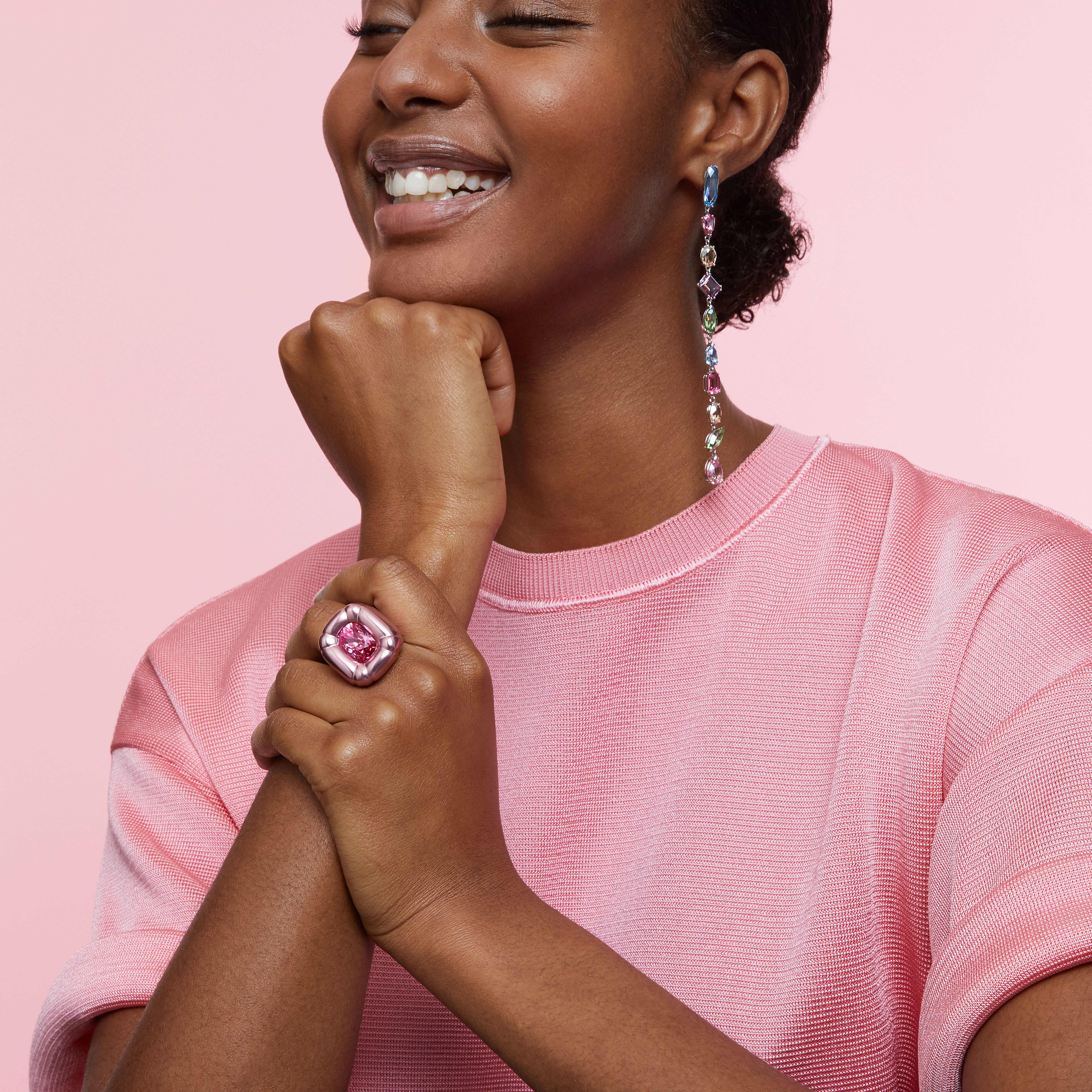 Swarovski hotsell pink ring